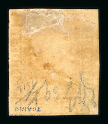 1859 1/2 Gr. plate I, porous paper (NA), orange (arancio), position ...