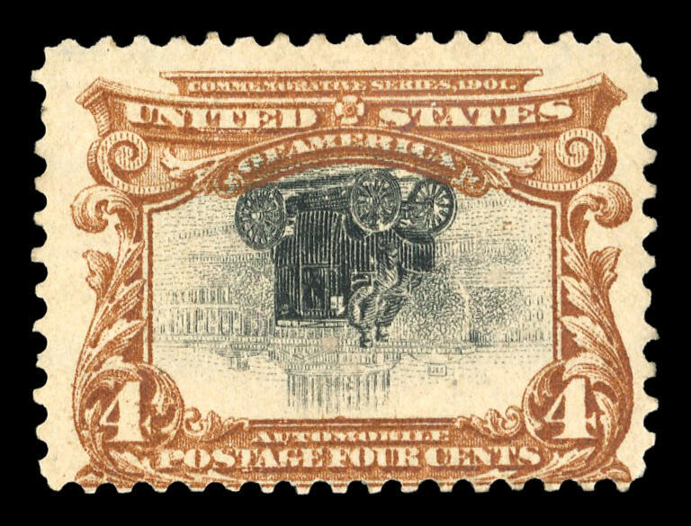 1901 Pan-American Exposition Issue 4c, centre inverted, unused (Scott ...
