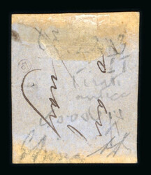 1859 1/2 Gr. plate I, porous paper (NA), deep orange (arancio scuro), ...