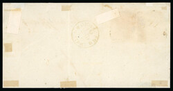 1859 1/2 Gr. plate I, orange (arancio) and 2 Gr. plate I, cobalt ...