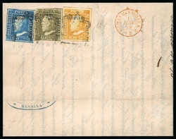 1859 1/2 Gr. plate I, position 64, 1 Gr. plate I, position 31, and 2 ...