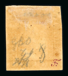 1859 1/2 Gr. plate I, porous paper (NA) orange (arancio), position 19 ...