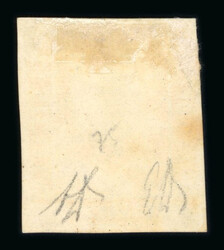 1859 1/2 Gr. plate I, porous paper (NA), orange (arancio), four good ...