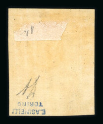 1859 1/2 Gr. Plate II, white paper (PA), orange (arancio), with top ...