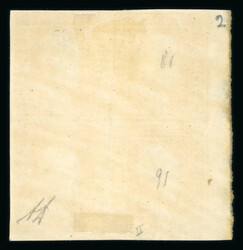 1859 1/2 Gr. Plate II, white thick paper (PA), orange (arancio), ...