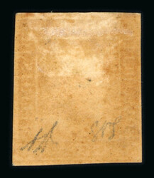 1859 ½ Gr. Plate II, non-porous paper (NA), orange (arancio), with ...