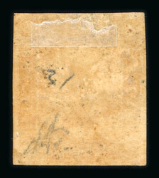 1859 ½ Gr. Plate II, non-porous paper (NA), orange (arancio), with ...