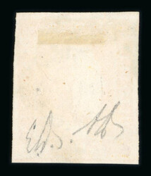 1859 1/2 Gr. Plate II, porous paper, orange (arancio), used, with ...