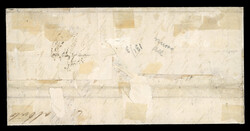 1859 ½ Gr. Plate II pair and single, together with a 2 Gr., on part ...