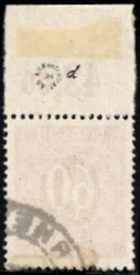 Alliierter Kontrollrat 933d, 60Pfg im Oberrand Plattendruck, Oberrand ...