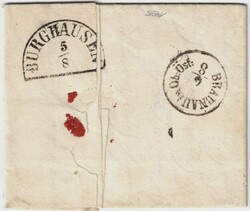 Bayern 2, 3 Kr. als EF auf Brief von Tittmoning; besserer Stempel.