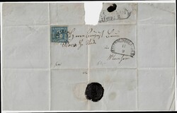 Bayern 2, 3 Kr. als EF auf Brief von Kirchheimbolanden; besserer ...