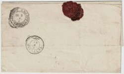 Bayern 3, 3 Stück 1Kr. als MeF auf Brief, dabei ein Paar. Stempel ...