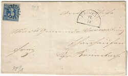 Bayern Nr.2 auf Brief von Burgau