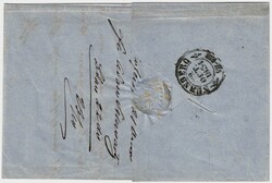 Bayern Nr.2 auf Brief mit klarem Halbkreis Pappenheim