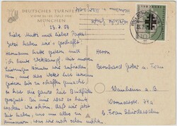 Bund 292 auf Ereigniskarte Deutsches Turnfest München 1958.