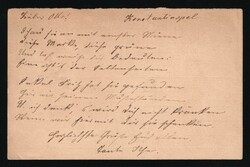 1905 RUSSIAN LEVANT Prepaid answer stationery postcard sent from ...