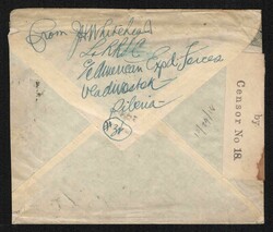 1918 R.S.F.S.R. Cover of ordinary letter sent from Vladivostok to ...