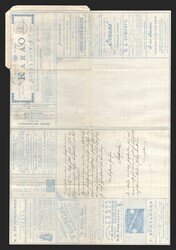 1898 Series 42 St. Petersburg Charity Advertising 7k Letter Sheet of ...