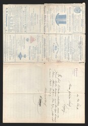 1898 Series 45 St. Petersburg Charity Advertising 7k Letter Sheet of ...