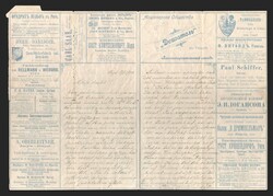 1899 Series 102 Riga Charity Advertising 7k Letter Sheet of Empress ...