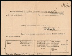 1945 (6 Oct) Carpatho-Ukraine, Postcard from People's Council ...