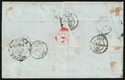 1867 (5 Mar) Russian Empire Cover from Moscow via Paris to ...
