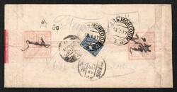 1917 Red band cover to PEKING, 10k stamp cancelled URGA Type 7B, ...