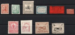 United States, USA, Small Stock of Locals Stamps. MH, Used, No gum (*)