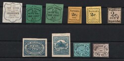 United States, USA, Small Stock of Locals Stamps. MH, No gum (*)