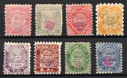 1895 Bushahr (Bussahir), India, British Colonies, Feudatory States, ...
