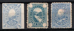 1870-83 Switzerland, Maderanerthal Local Hotel Stamps, Undenominated ...