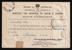 1944 (8 Feb) Angola, Portuguese Сolony, Directorate of Health and ...