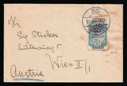 1915 (21 Apr) Central Albania, Essad Post, Cover from Durres ...