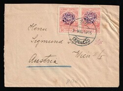 1915 (9 May) Central Albania, Essad Post, Cover from Durres (Albania) ...