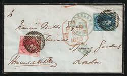 1850 (6 Nov) Belgium, Mourning Cover from Bruxelles (Belgium) to ...