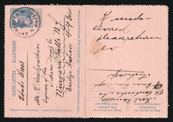 1913 (Dec. 22) Belgium, 25c Leopold lettercard to Niagara Falls, USA ...