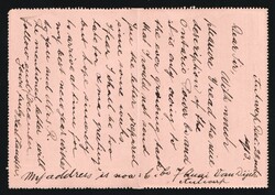 1913 (Dec. 22) Belgium, 25c Leopold lettercard to Niagara Falls, USA ...