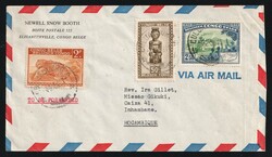 1950 (Feb. 4) Belgian Congo: Airmail cover from Belgian Congo to ...