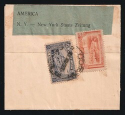 1922 (July 28) Bulgaria: Printed-Matter Wrapper to USA (60 stotinki ...