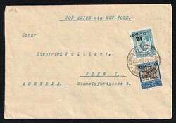 1935 (Dec. 23) Colombia: Airmail/Surface cover to Vienna, Austria ...