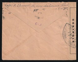 1945 (June 27) Cover from France to Switzerland franked with 4fr Iris ...