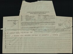 1925 'Peugeot', Advertising Telegram, Paris, France.