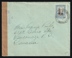 Malayan States: 1941 (April 5) Cover to Canada franked with Johore ...