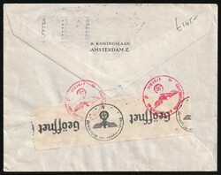 1942 (Oct) Netherlands, 'Buy Stamp for Child Now', Censored Airmail ...
