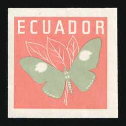 1961 20c Republic of Ecuador, Proof, Trial Color Imperforate. MNH, ...