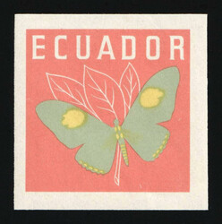 1961 20c Republic of Ecuador, Trial Color Proof, Imperforate. MNH | ...