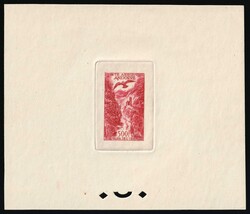 1955 500fr Andorra, Airmail, French Colonies, Trial Color Proof ...