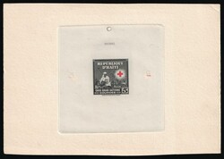 1945 5g Republic of Haiti, Airmail, Proof Sheetlet, Signed. MNG, no ...