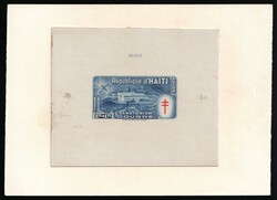 1949 1.75g+1.75g Republic of Haiti, Airmail, Proof Sheetlet, Signed. ...